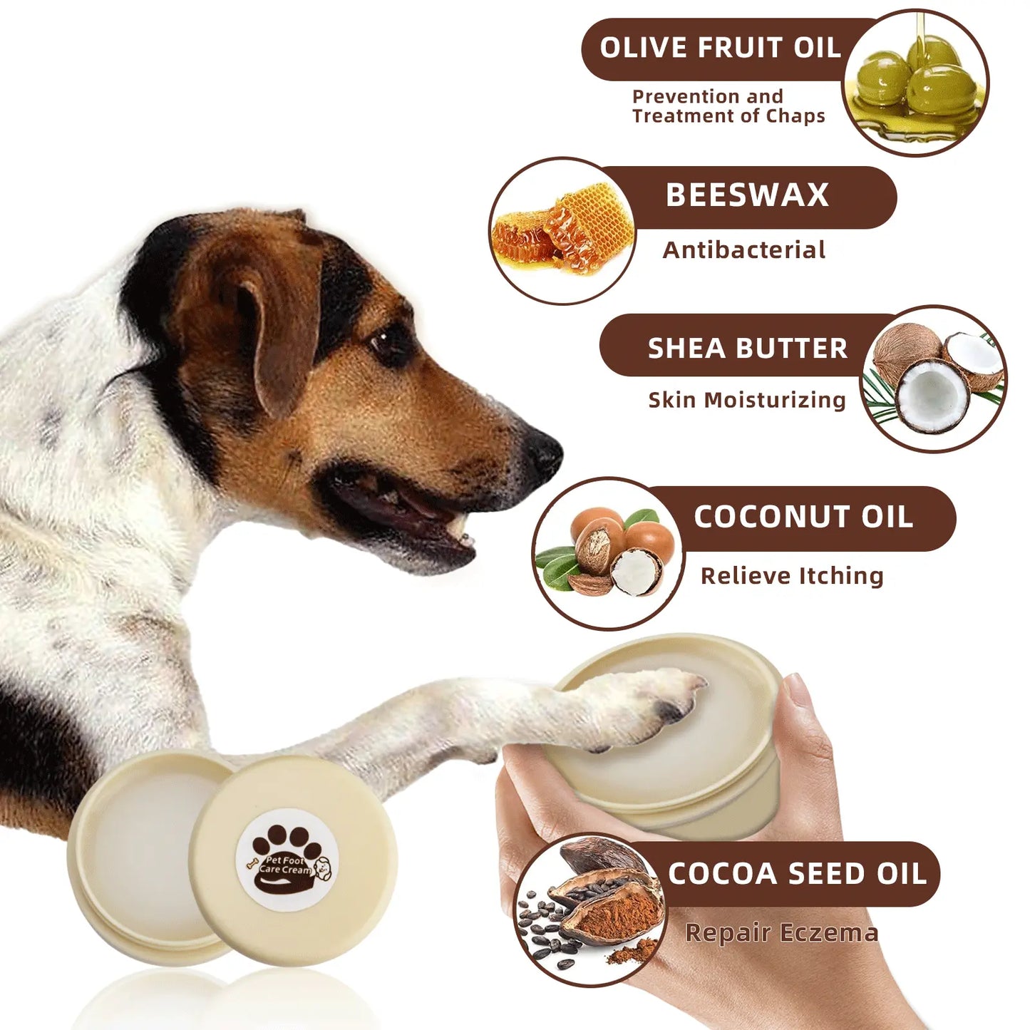 Dog Paw Cleaner, Dogaccessories, No-Rinse Paw Cleaner for Dogs & Cats (5 Oz), Paw Balm for Heal Dry Cracked Paws & Nose, Pet Foot Care, Pet Cleaning Dog Paw Puppy Kittens Grooming Paw Trimmer